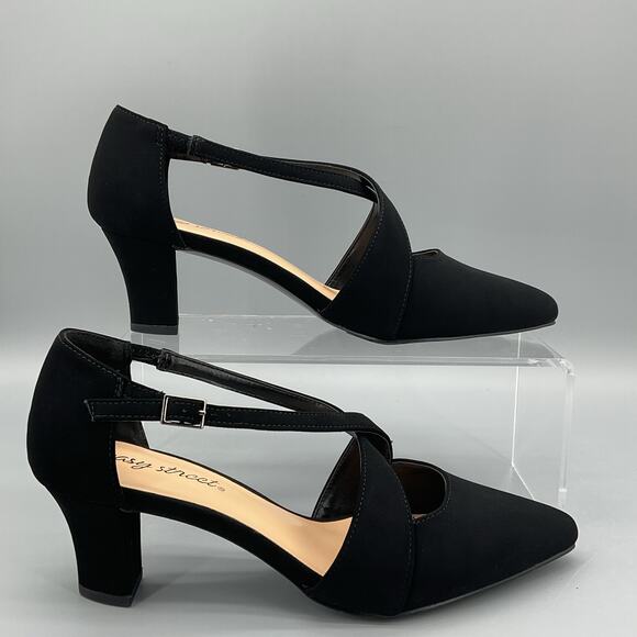 NEW Easy Street Women Elegance Slingback Pumps Black Size 7.5W - Picture 1 of 10
